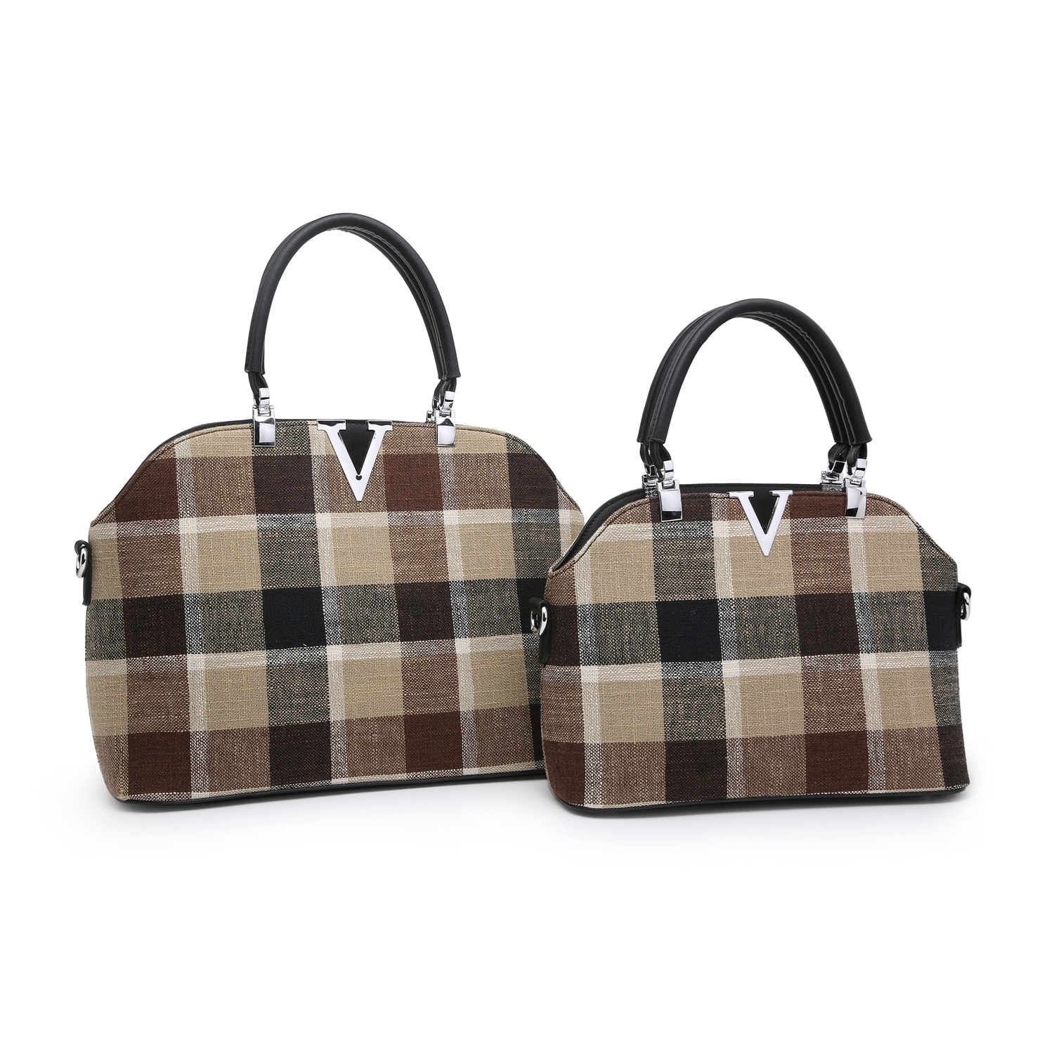 Tartan Set of 2  Tote Bags # 1914
