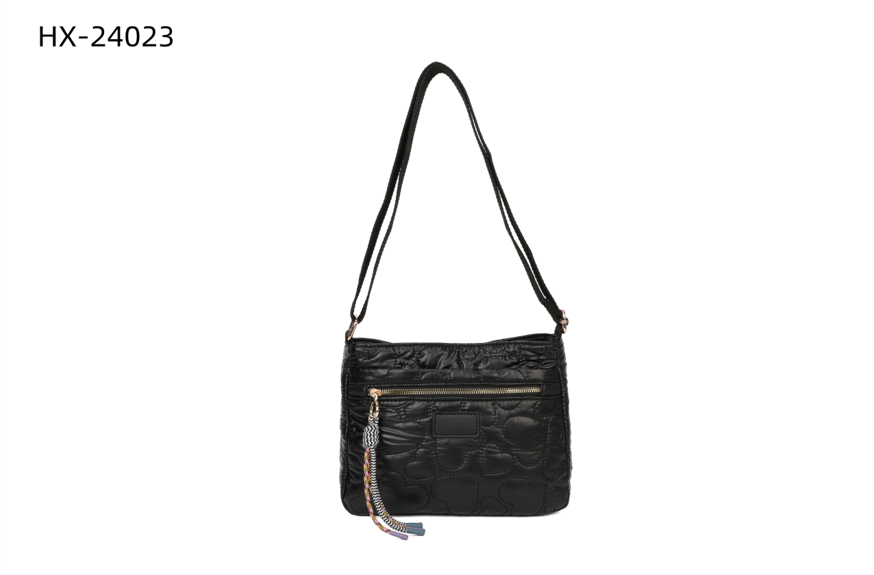 Quilted and Padded Polyamide Fabric Handbag # 24023