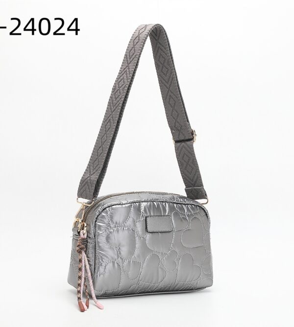 Quilted and Padded Polyamide Fabric Handbag # 24024