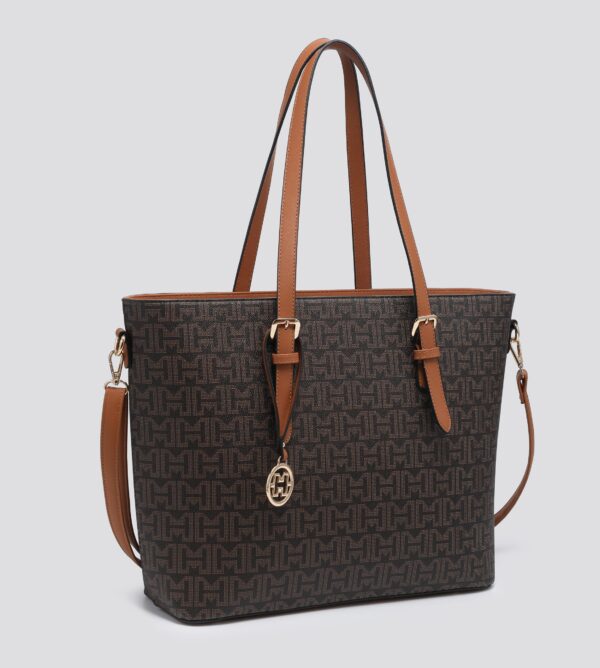 Leather Look Large Tote Bag # 24054