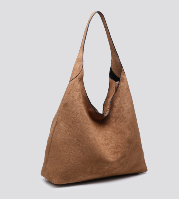 Faux Suede Slouch Hobo Bag # 25458