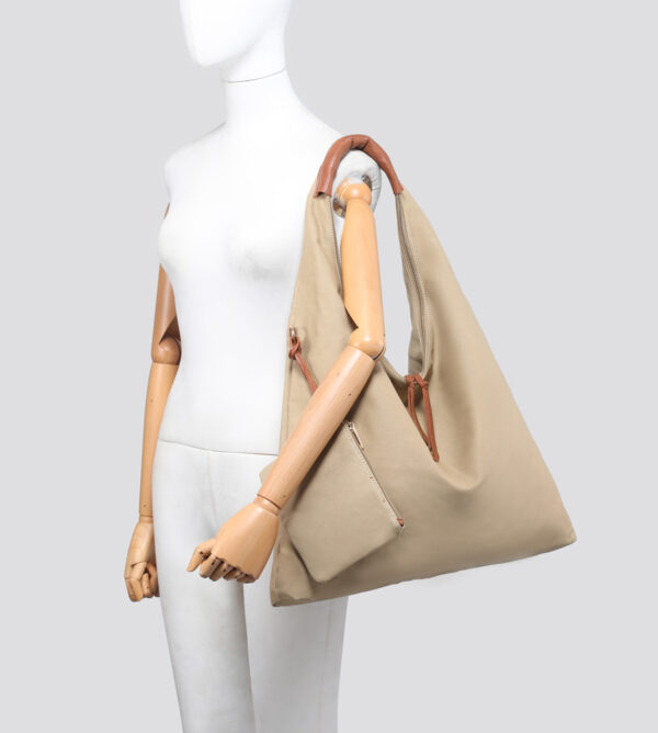 25058 Canvas bag with a Purse