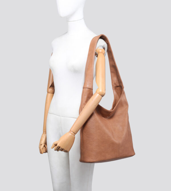 25055 Faux Leather Hobo Bag