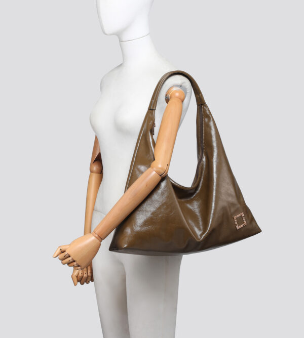 25441 Premium Grade Vegan Leather Slouch Bag