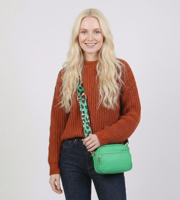 Leather Look Crossbody Bag # 3221
