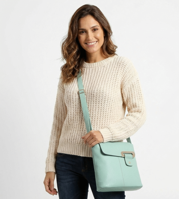 Leather Look Crossbody Bag # 3414