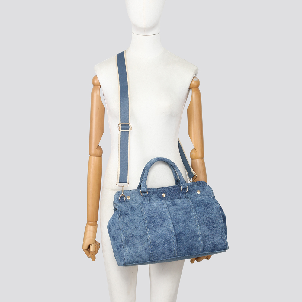 25038  Denim Tote Bag