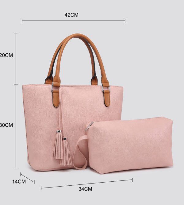Vegan Leather Bag in a Bag Tote # 1195