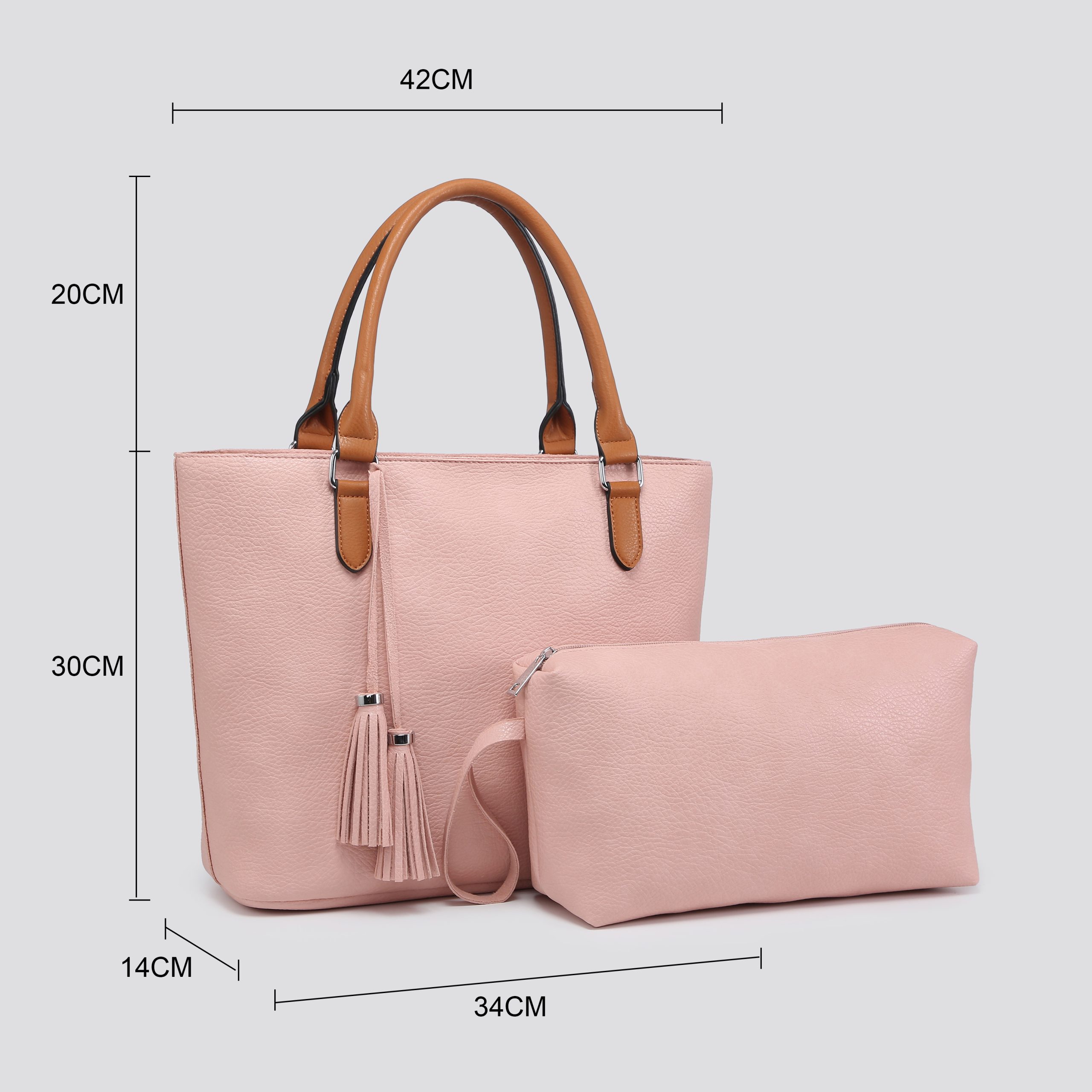 Vegan Leather Bag in a Bag Tote # 1195