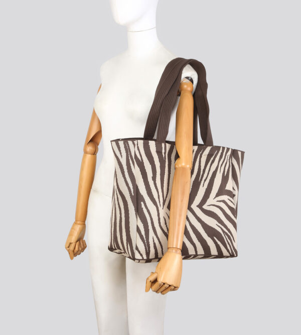 25414 Zebra Print Large Shopper Bag