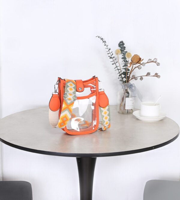 3204 Transparent Plastic Mini Crossbody Bag