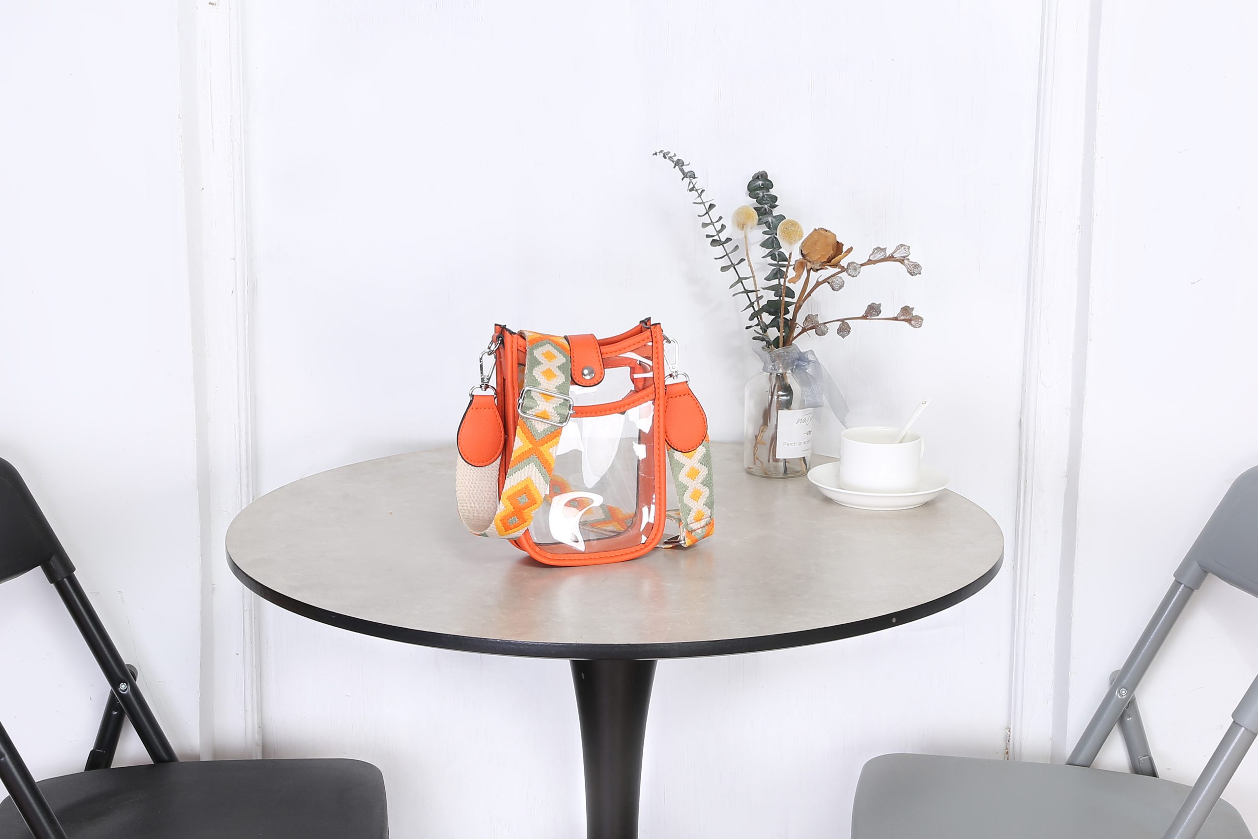 3204 Transparent Plastic Mini Crossbody Bag