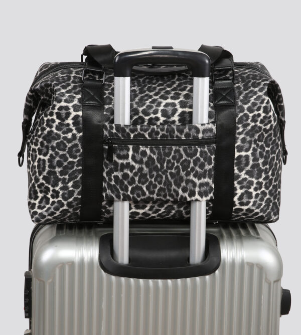 25434  Leopard Print Cabin Bag Duffle Bag