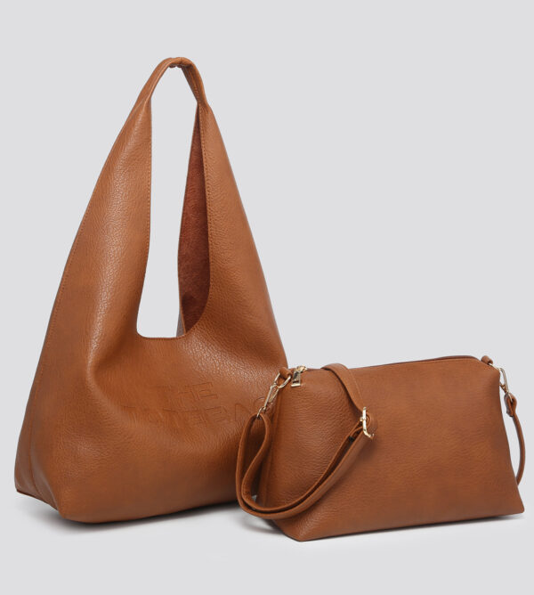 High Grade Soft Vegan Leather Bag Set Slouch Bag # 25005