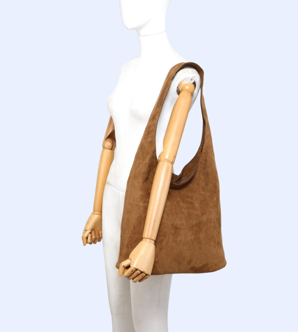 25455 Vegan Suede Slouch Bag