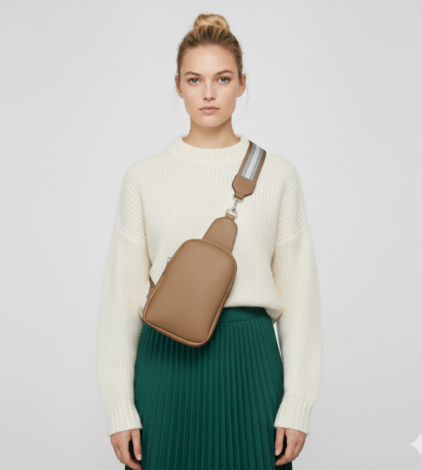 3142 Double Compartment Crossbody Bag